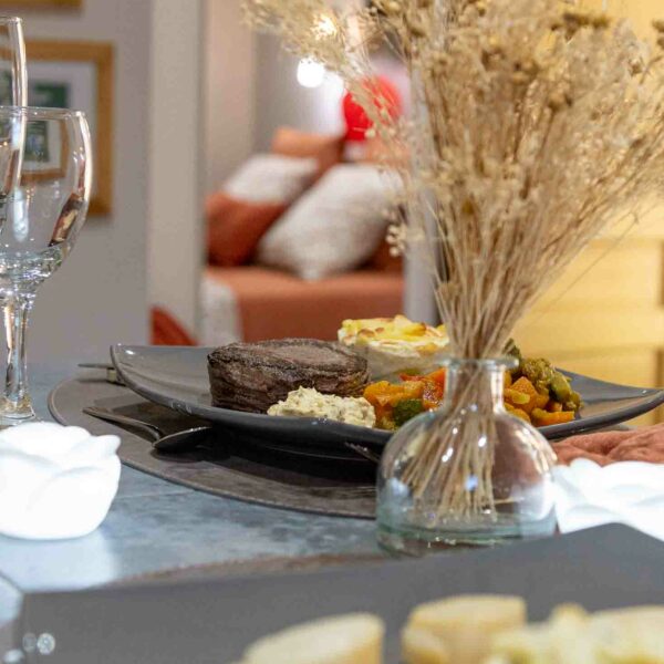 séjour romantique en amoureux avec repas traiteur