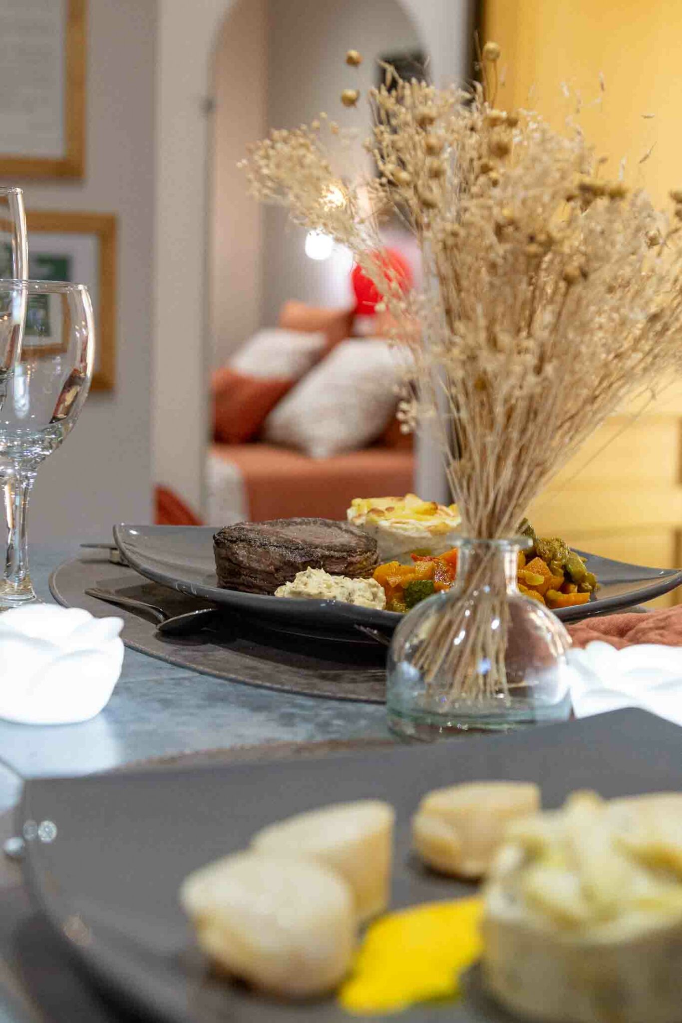 séjour romantique en amoureux avec repas traiteur